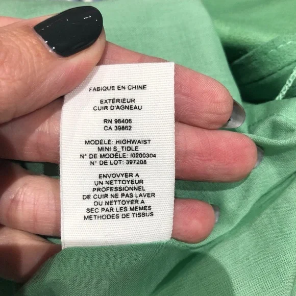 Theory High Waist Mini Suede Skirt - Picture 5 of 6